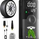 Custom for Tesla Tire Inflator Portable, 150 PSI 4X Faster Cordless Digital Air Compressor with Auto Shutoff, Dual Pressure Gauge & LED Light for Tesla Model 3 Y S X Accessories
