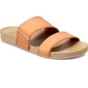 REEF Cushion Vista Women's Fashion Slide Sandal, Vegan Leather Strap, Ultra Soft Cushion Footbed, Size 9
