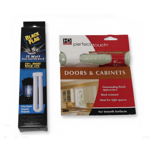 15 Watt Bug Zapper Bulb and Doors & Cabinet 6' Frame 1/4 Nap Set of 2