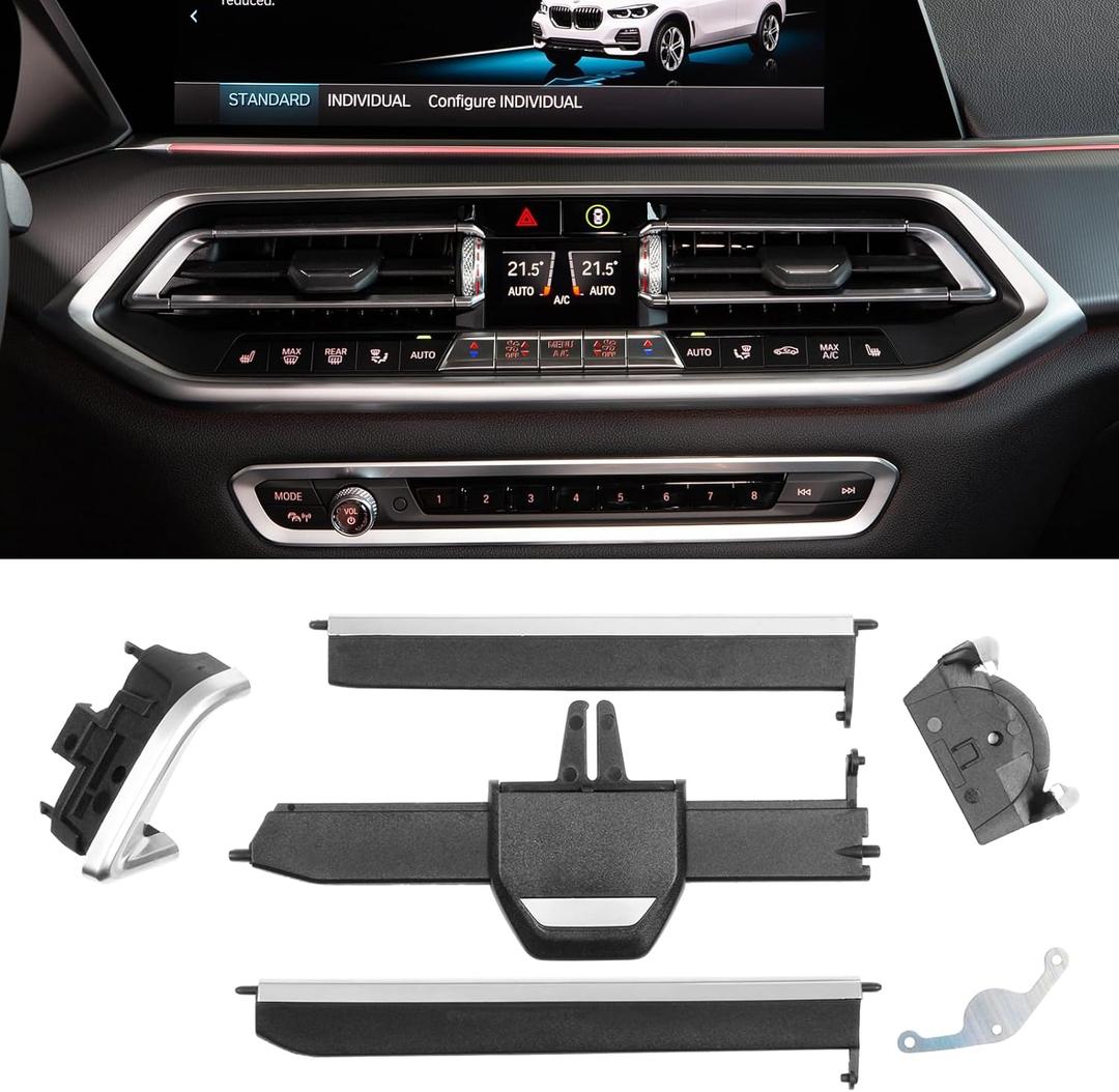 Jaronx Compatible With BMW Air Vent Clips Tab for X5 G05 2019-2023/X6 G06 2020-2023/X7 G07 2019-2023,Upgraded AC Vent Clips Air-Conditioning Outlet Tab Trim Set for BMW X5 G05/X6 G06/X7 G07(Left Side)