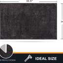 PURRUGS Dirt Trapping Door Mat 24" x 35.5", Non-Slip Machine Washable Entryway Rug, Dog Doormat, Indoor Front Door Mat, Super Absorbent Entry Rug for Muddy Shoes & Paws, Charcoal
