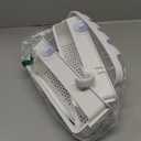 Shower Caddy Hanging; Anti-Swing shower basket over Showerhead with Suction Cups; Never rust Bathroom Organizer, Multiple Hanging Modes Shelf with hooks, White