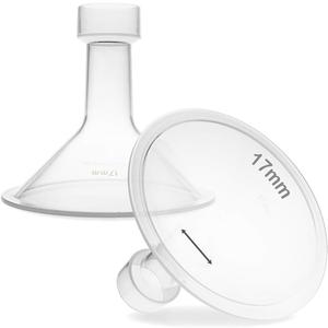 Nenesupply 17mm Flange Breastshield Compatible with Lansinoh Pump Parts and Breastpumps. Replacement to Lansinoh Flange 17mm Breastshield. Work with SignaturePro SmartPump Manual