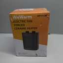 Space Heater for Indoor Use 1500W Small Electric Heater with PTC Element Overheat & Tip Over Protection Thermostat Control Portable Heater for Small Room Black