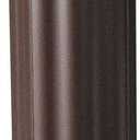 Eagle Bollard Covers for 4 Inch Poles - 56" Tall, Durable Fluted HDPE Plastic - Trimmable Brown Bollard Post Sleeve for Parking Lots, Warehouses, and Loading Docks, 1732BR