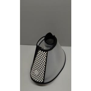 Depets Adjustable Recovery Pet Cone E-Collar for Cats Kittens Rabbits, Plastic Elizabeth Protective Collar Wound Healing Practical Neck Cover, Neck Girth 6.1 in