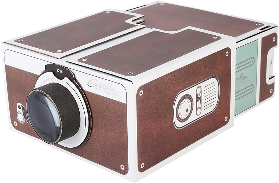 TOPINCN Mini DIY Smartphone Projector, 8X Magnification, Portable Home Cinema Mobile Phone Projector Smart Portable Projector TOPINCN Mini DIY Smartphone Projector, 8X Magnification, Portable Home Cinema Mobile Phone Projector Smart Portable Projector