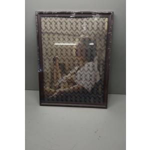 QOTIB 20x27 Picture Frame Deep Brown for Wall Hanging, Wood 20 x 27 Frame Poster Photo Frame for Wall Horizontally or Vertically, Deep Brown, 1 Pack