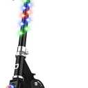 Jetson 2-Wheel Light-Up Kick Scooter, Light Up Deck and Wheels, Height Adjustable Handlebar, Rear Brake, Easy-Folding Mechanism, 4 or 6 inch wheels