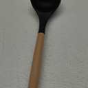 CAROTE Silicone Cooking Utensils  for Nonstick Cookware, 446°F Heat Resistant Kitchen Utensil Set with Wooden Handle 1 pcs, Spoon