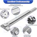 31.5/80cm Stainless Steel Commercial Door Push Bar Panic Exit Device with Exterior Lever Handle - Fits 30"-37" Wood & Metal Doors