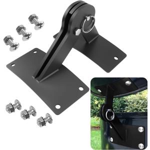 Stainless Lid Hinge Kit Compatible with Weber Smokey Mountain Grill 18.5" & 22.5" Model, One Touch BBQ Quick Release - Let The Lid Connect to The Grill, Black