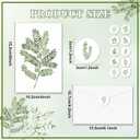 100PCS Greenery Blank Cards and Envelopes Bulk 4x6 Inch Watercolor Botanical Greeting Cards With Envelopes Stickers Green Leaves Plants Thank You Note Card For Birthday Baby Bridal Shower Wedding