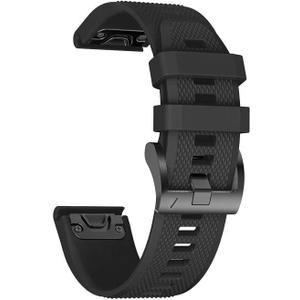 ANCOOL for Fenix 5/Fenix 6/Fenix 7 Band 22mm Silicone Watch Band for Fenix 8 Fenix E 47mm/Fenix 5 Plus/Fenix 6 Pro/Fenix 7 Pro/Forerunner 935(Black) (1 Pack)