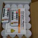 Homemory 24pcs Remote Timer LED Tea Lights Candles, 400+Hours Flickering Flameless Battery Operated Votive Candles for Tabletop Lighting, Centerpieces Decor, Holiday Decor (Warm White Glow, White Base)