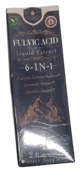 Fulvic Acid Extract Drops, Fulvic Humic Mineral Blend Liquid Supplement for Energy & Stamina Support, Clean Nourish Tincture w/Tribulus Tongkat Ali Support Immunity & Digestion. 2oz  Exp 1/2028