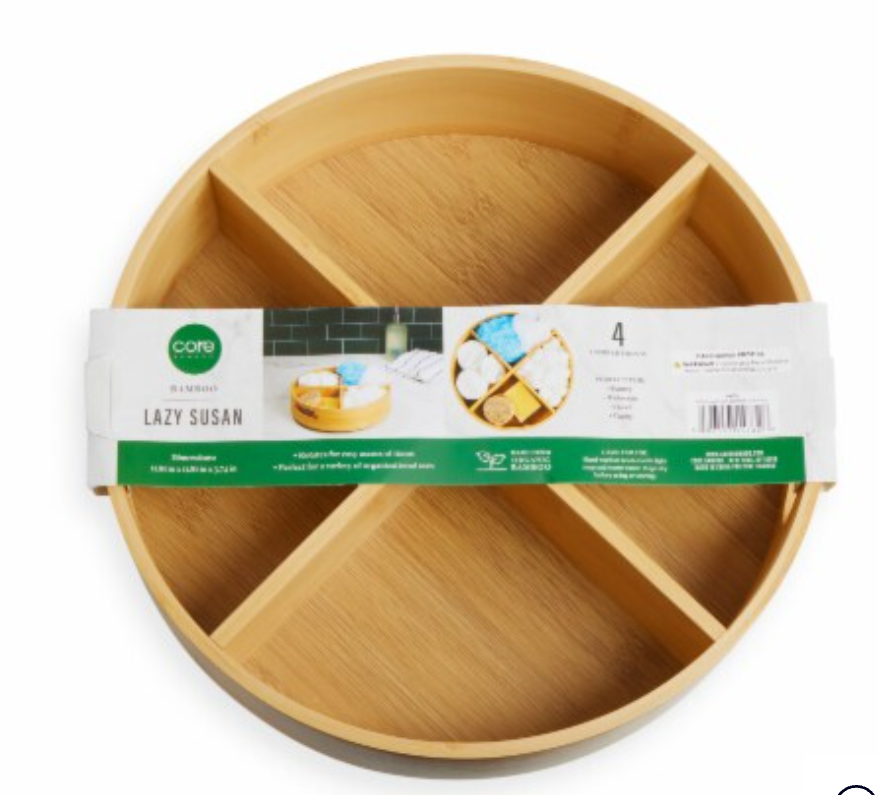 Core Kitchen Bamboo Lazy Susan 11.81"