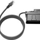 OBD Power Cord for Radar Detector, 9.84ft OBD2 to RJ11 Charger Cable with Low Voltage Protection & Auto Shut-Off, Compatible with Escort MAX 360, Passport, Uniden R1/R3, Radenso XP