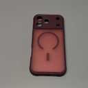 Thomo Magnetic for iPhone 17 Pro Max Case, [Compatible with Magsafe] [Full Camera Protection] Translucent Matte Military Grade Shockproof with Anti-Fingerprint Phone Cover 2025, Wine Red