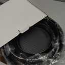 6pc Non-stick Round Cake Molds Set Carbon Steel Live Buckle Baking Tray for Parties Weddings and Birthdays Black (Size 4)