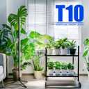 Barrina Vertical Grow Light T10, 42W 5000K, Full Spectrum LED Plant Light for Indoor,Standing Wide Coverage, 4FT Height with On/Off Switch and Tripod Floor Stand
