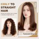Hair Smooth Attachment for Shark Flexstyle, Gentle Airflow Smooth Nozzle for Shark Flex Style HD400 Series, Hair Straightener Styling from Curly Coily Wet to Straight Smooth Sleek Shiny Hair