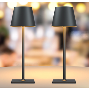2 Pack Rechargeable Table Lamps,Cordless Lamp with 6000mAh Battery Operated, Portable Indoor/Outdoor Table Lamp for Patio Restaurant Home Dinner Dining Kitchen,Waterproof & Wireless 