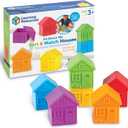 Learning Resources All About Me Sorting Houses - 12 Pieces, Ages 3+ Fine Motor & Sorting Skills, Montessori Toys, Special Education Actives, Imaginative Play