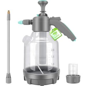 3L Pump Sprayer with 12-Inch Long-Reach Flexible Wand for Garden
