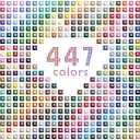 447 Colors Diamond Painting Beads, 89400 5D Square Flat Bottom Resin Drills for Diamonds Art Accessories, Replacement Gems for DIY Dots Nails Diamond Painting Dot Craft (200 per Color)