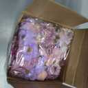 Geosar 120 Pcs Artificial Flowers Bulk Mini Silk Flower for Crafts Fake Small Flowers Heads Floral Arrangement Decor for Spring DIY Wreath Wedding Bouquet Decoration(Purple,Coquette Style)