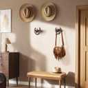 Cowboy Hat Hanger Wall Mount, 4 Pack Cowboy Hat Rack, Metal Horseshoe Hook, Horseshoe Decor, Western Hat Hook for Wall, Hat Holder for Entryway Closet, Bridle Hook for Tack Room, Horse Supplies