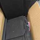 LASZOLA 5 Drawer Narrow Dresser Slim Cabinet Skinny Storage Tower Chest, Ideal for Small Spaces Bathroom Bedroom, Between Washer and Dryer, Lightweight Mobile on Wheels, Sturdy Fabric Drawers, Black