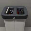 MUEE Mop and Bucket with Wringer Set for Home, Flat Mop and Bucket Set for Floor Cleaning and Window Wall Cleaner, Wet and Dry Mop with Long Handle and 3 Microfiber Pads