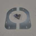 Gisafai Toilet Flange Support Plate Closet Flange Floor Repair Ring Bracket Extender Kit Offset Toilet Repair Kit, 5.59 x 5.28 Inches Inner Diameter, 1mm Thickness(Galvanized Steel)