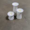 Wood Modern Candle Holder, Set of 3