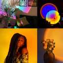Spacenight Sunset Lamp Projector Multi-Color Multi-Mode, Dimmable, Timing, Music Rhythm, Sunset Background Wonderful Visual Impact, USB Plug and Play (Remote & APP)