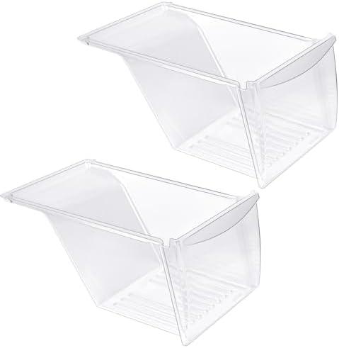 [2 PACK] 240337103 Refrigerator Crisper Drawer Replacement Compatible with Frigidaire Kenmore Refrigerator Drawer Replacement, Frigidaire Drawer Replacement for AP2115741, 240337100, 240337102