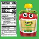 Mott's No Sugar Added Applesauce, Made from Real Fruit, No Artificial Flavors, 3.2 Oz Clear Pouches, 20 Pack (EXP 01/09/27)