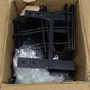 Hocookeper 6 Tier Over the Door Pantry Organizer, Over the Door Spice Rack with Adjustable Baskets, Metal Hanging Door Pantry Organizers and Storage for Kitchen Bathroom Bedroom, Black