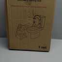 Potty Training Seat, Primlect Upgrade Ultra-Stable Toddler Toilet Seat for Kids Boys Girls, 2 in 1 Potty Training Toilet with Step Stool, Adjustable Seat and Ladder, Non-Slip Pad, Splash Guard (Grey) (Gray)