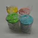 Replacement for Ninja Creami Pints and Lids - 4 Pack NC501, Compatible with Ninja NC501 NC500 Series Creami Deluxe ice Cream Makers, Containers with Leak Proof Lids, Dishwasher Safe (Green, Blue, Pink, Yellow)