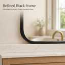 2-Pack Black Bathroom Mirrors for Over Sink 24 x 36 Inch