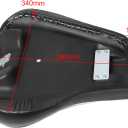 Motorcycle Driver Rider Solo Seat Cushion For Harley Sportster XL883C 883 1200 Custom 72 48 1983-2003, Black Diamond