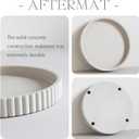 Decorative Tray for Coffee Table, Living Room, Side Table, 11" Gray Round Concrete Home Decor Serving Trays for Accent Table, Console Table