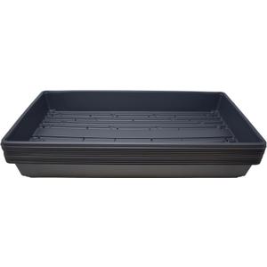 10 Plant Growing Trays (with Drain Holes) - 20" x 10" - Perfect Garden Seed Starter Grow Trays: for Seedlings, Indoor Gardening, Growing Microgreens, Wheatgrass & More - Soil or Hydroponic