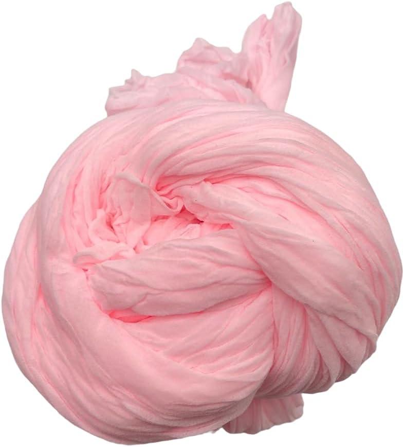 Lmlliang10PC Nylon Stockings Flower 23" Inch(60cm),Mesh Flower for DIY Flower Making(Light Pink)