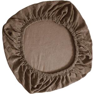 Computer Chair Slipcovers, Elastic Edges Stretch, Chair Seat Cushion, Office Chair Cover Multifunctional Seat Cover (Coffee)