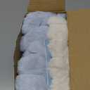 MIULEE Faux Fur Plush Decorative Throw Pillow Covers 18x18 Set of 4, Spring Modern Soft Fuzzy Coastal Striped Cushion Covers for Sofa Couch Bed Living Room Cozy Home Decor,Navy Blue