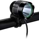 Night Eyes-2400 Lumens(1200LMx2) Mountain Bike Headlight Bike Light -Rechargeable 8.4V ABS Waterproof Battey Pack-Free USB BikeTaillight Bonus -NO Tool Required